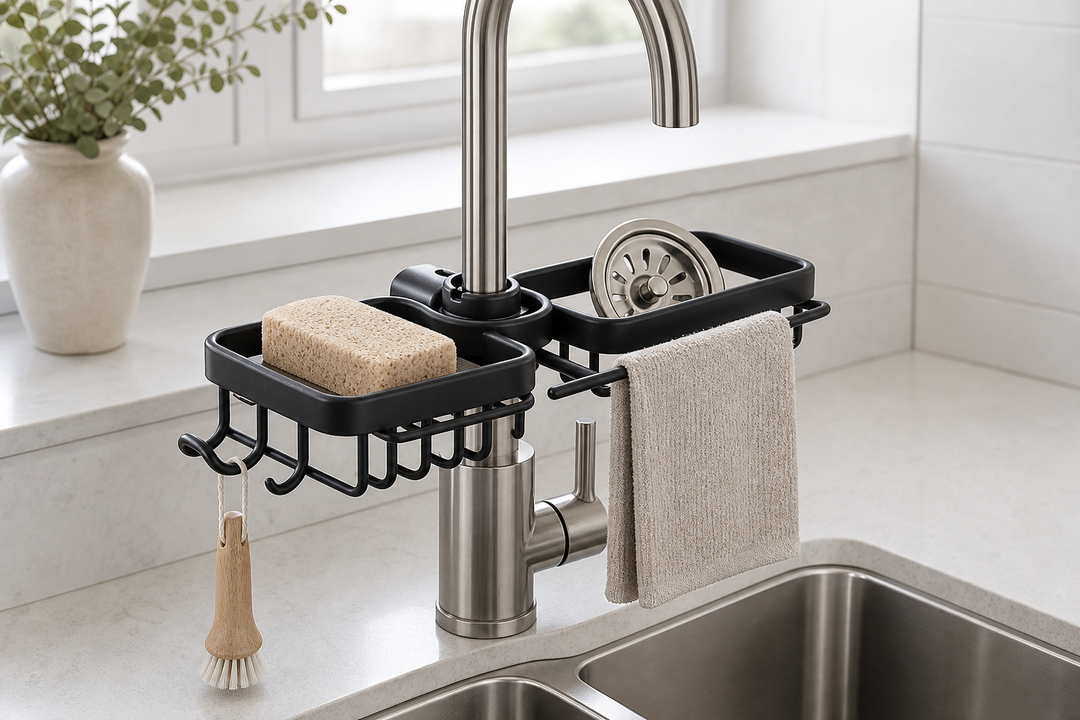 Taste Relax Space Faucet-Mounted Sink Caddy Organiser