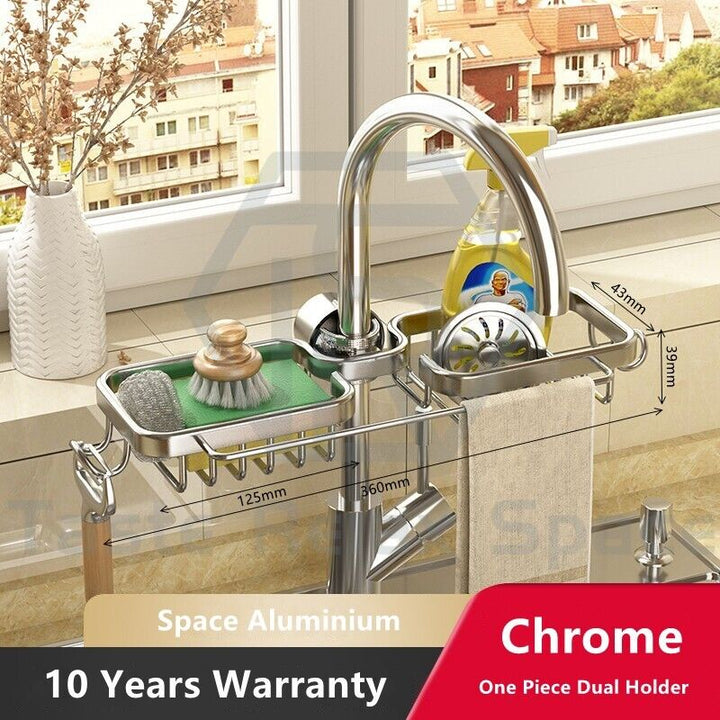 Taste Relax Space Faucet-Mounted Sink Caddy Organiser