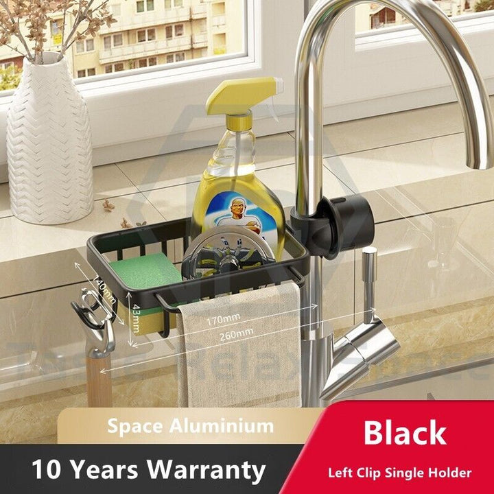 Taste Relax Space Faucet-Mounted Sink Caddy Organiser