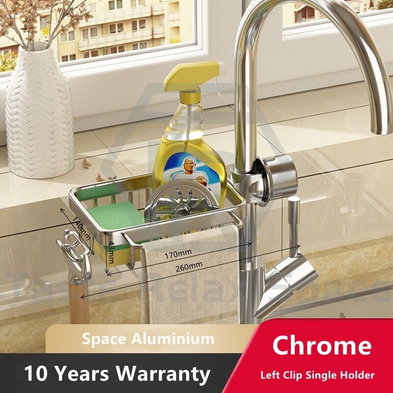 Taste Relax Space Faucet-Mounted Sink Caddy Organiser