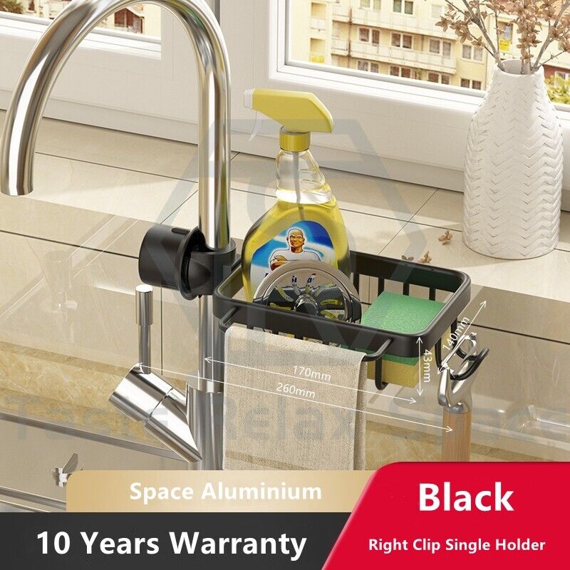 Taste Relax Space Faucet-Mounted Sink Caddy Organiser