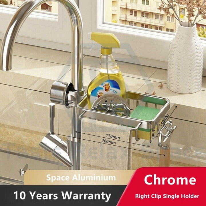 Taste Relax Space Faucet-Mounted Sink Caddy Organiser