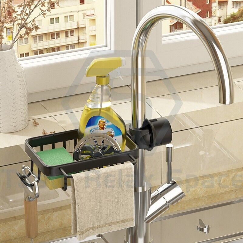 Taste Relax Space Faucet-Mounted Sink Caddy Organiser