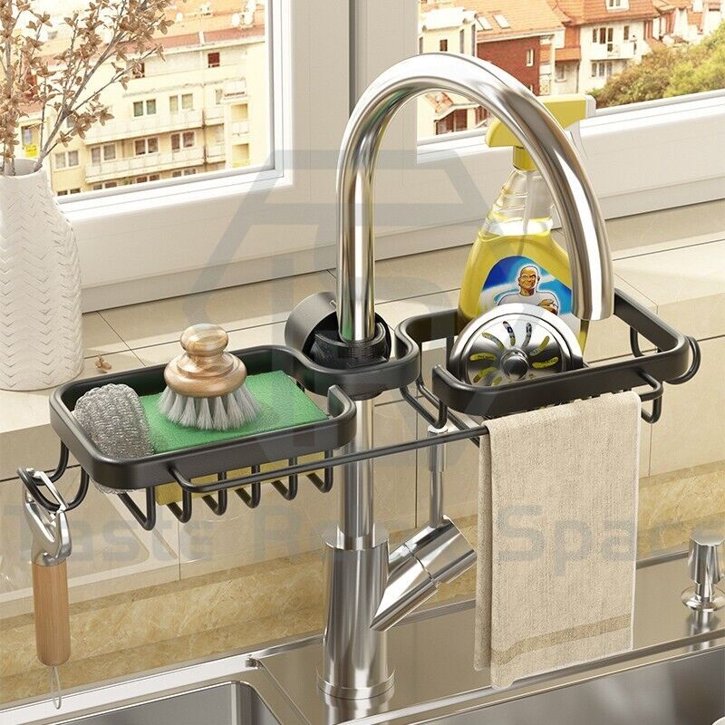 Taste Relax Space Faucet-Mounted Sink Caddy Organiser