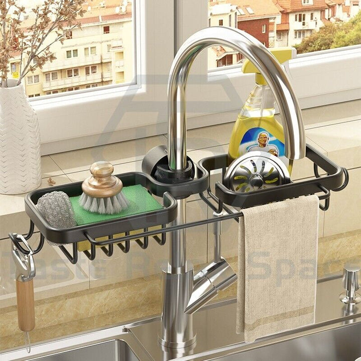 Taste Relax Space Faucet-Mounted Sink Caddy Organiser