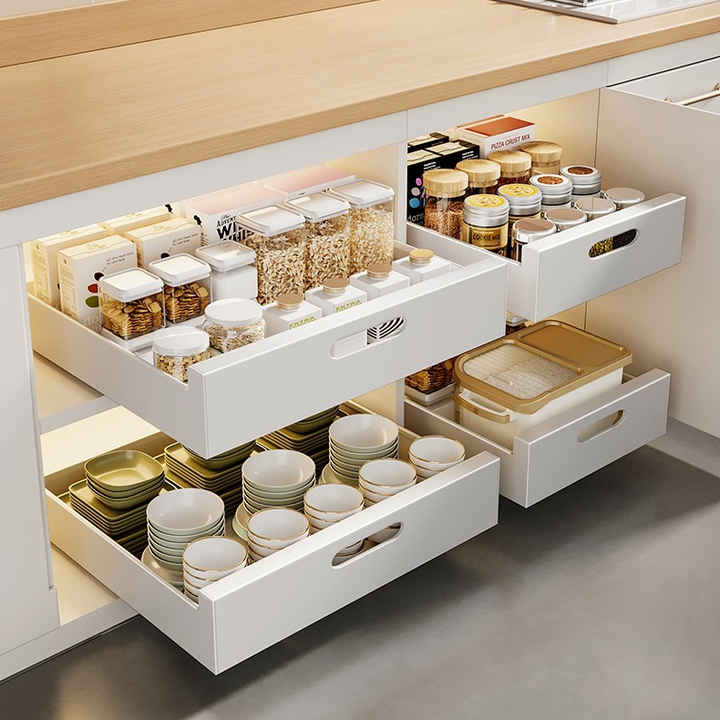 Taste Relax Space No-Drill Pull-Out Kitchen Cabinet Drawer Organiser – 25–40 cm