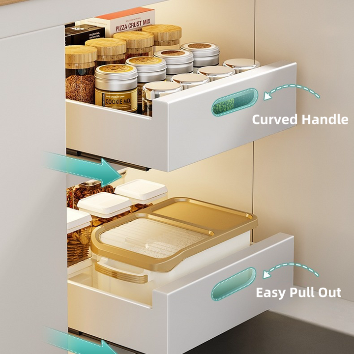 Taste Relax Space No-Drill Pull-Out Kitchen Cabinet Drawer Organiser – 25–40 cm