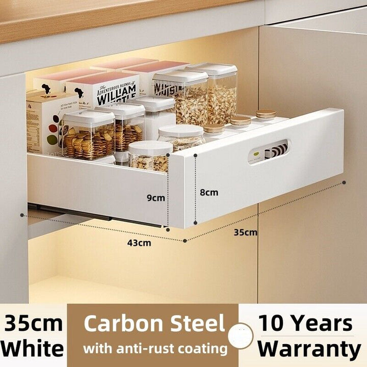 Taste Relax Space No-Drill Pull-Out Kitchen Cabinet Drawer Organiser – 25–40 cm