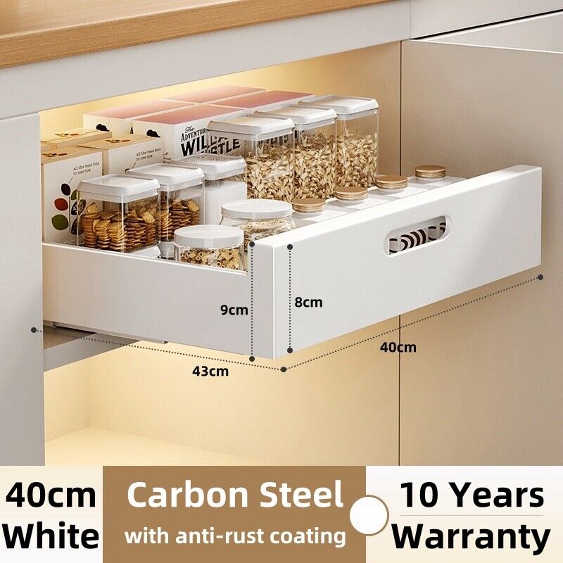 Taste Relax Space No-Drill Pull-Out Kitchen Cabinet Drawer Organiser – 25–40 cm