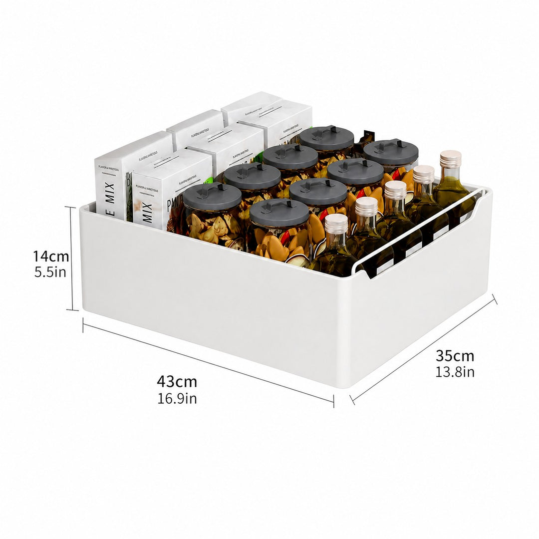 Kitchen Cabinet Storage Organiser Pull-Out Storage Basket Carbon steel with painted finish