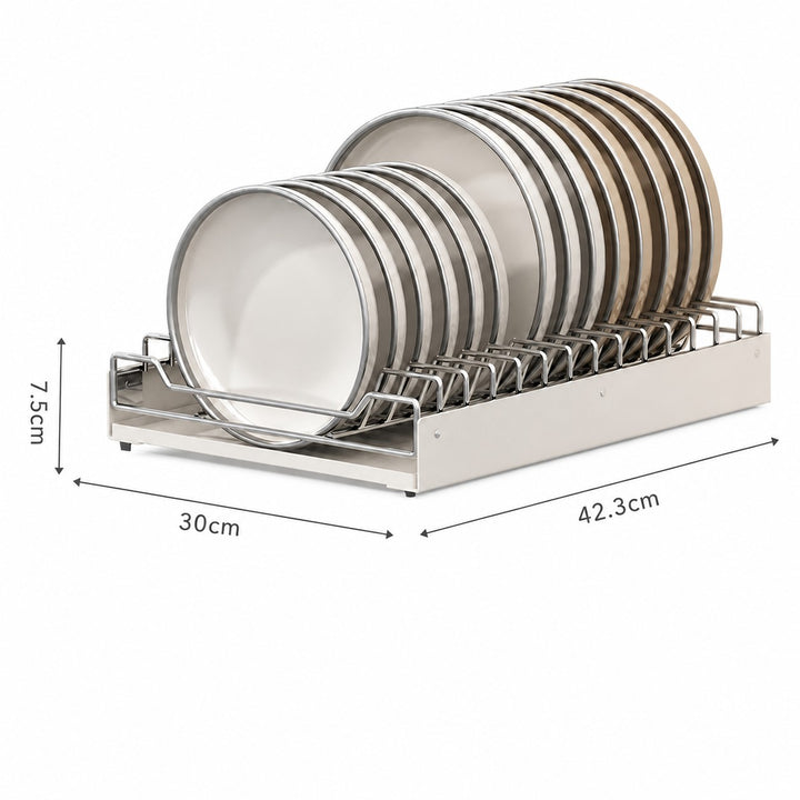 Kitchen Cabinet Storage Organiser Pull-Out Storage Basket Carbon steel with painted finish