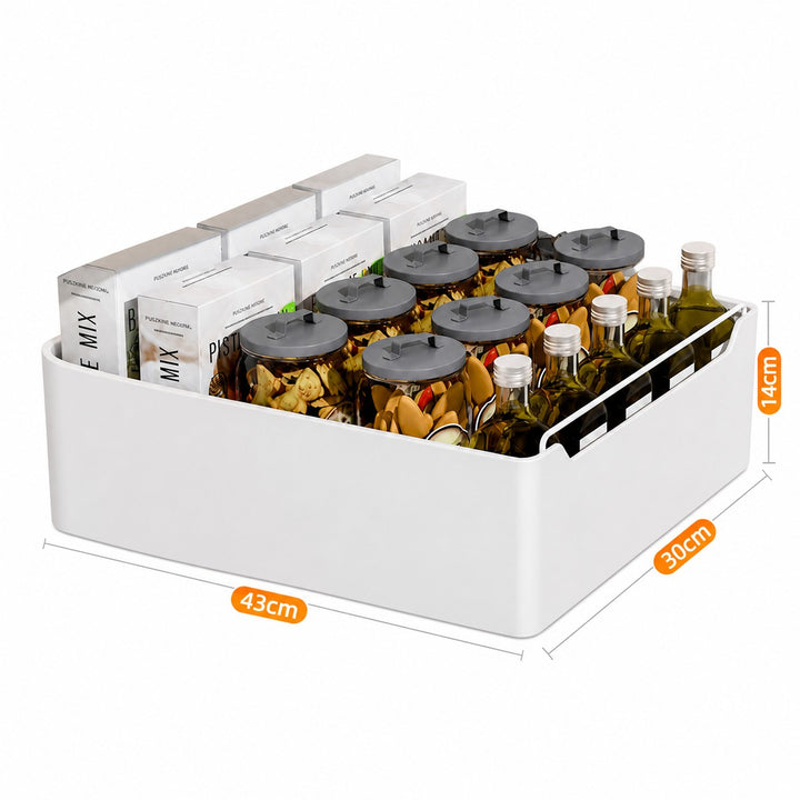 Kitchen Cabinet Storage Organiser Pull-Out Storage Basket Carbon steel with painted finish