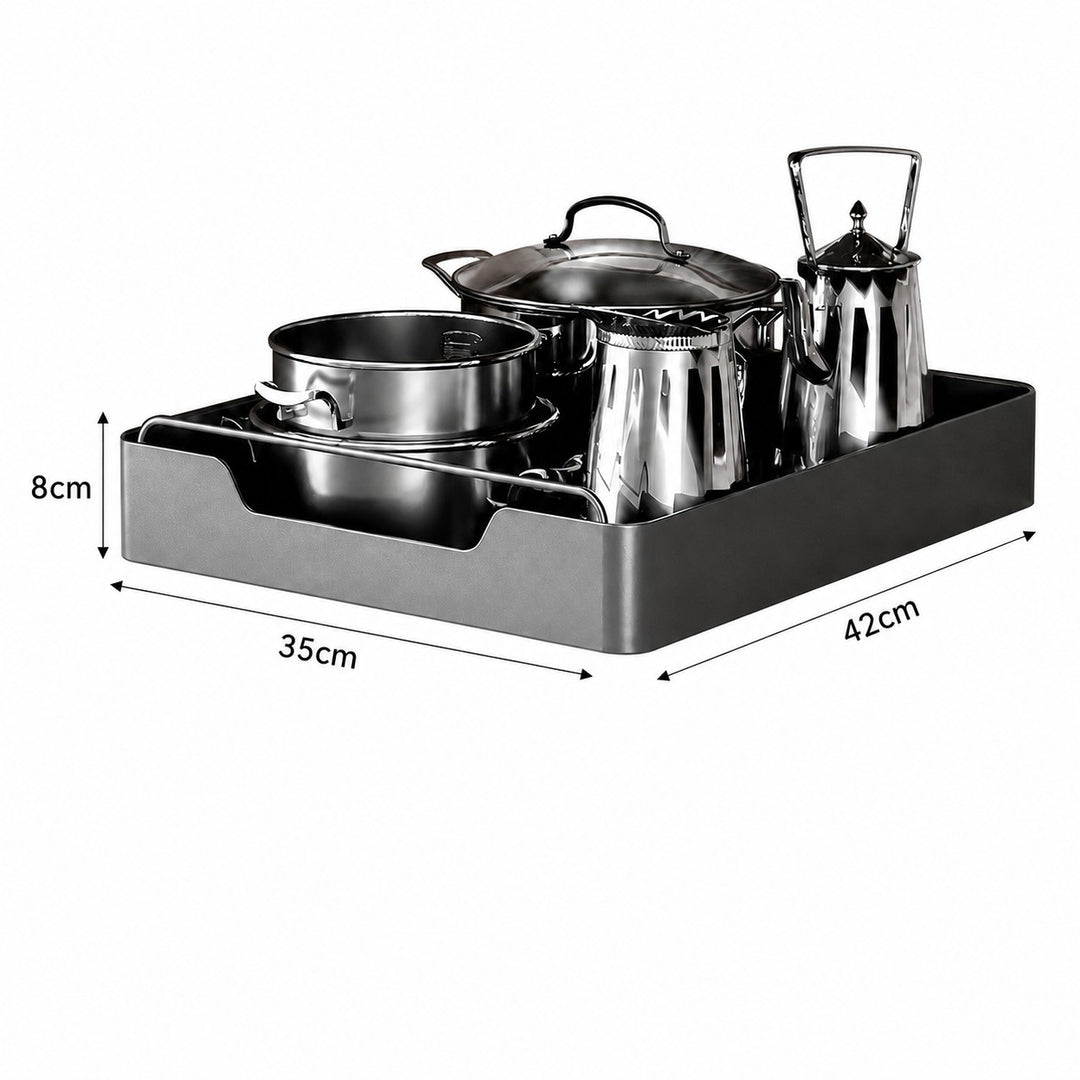 Kitchen Cabinet Storage Organiser Pull-Out Storage Basket Carbon steel with painted finish