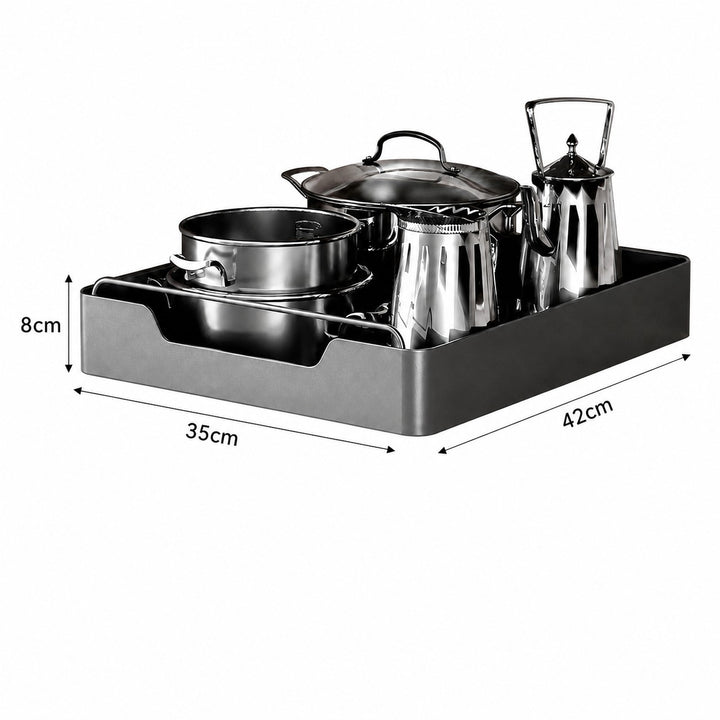 Kitchen Cabinet Storage Organiser Pull-Out Storage Basket Carbon steel with painted finish