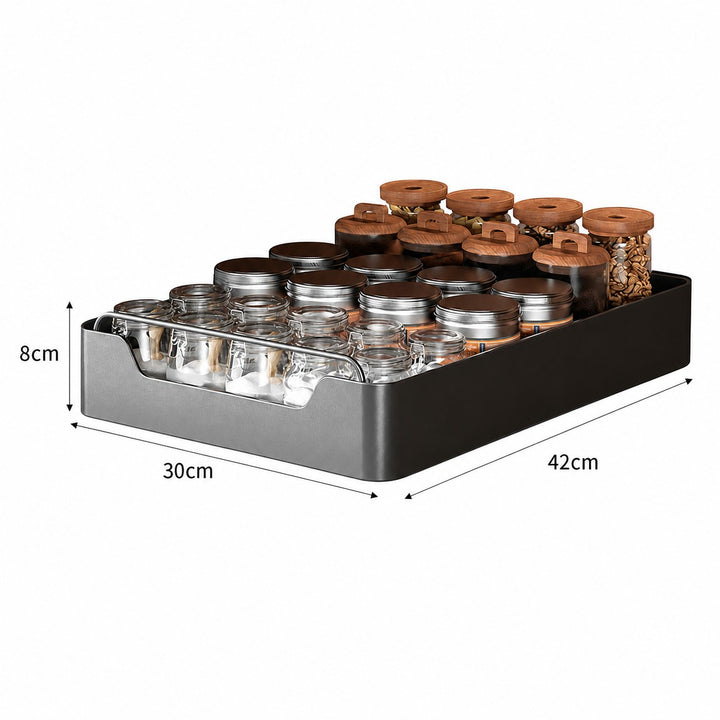 Kitchen Cabinet Storage Organiser Pull-Out Storage Basket Carbon steel with painted finish