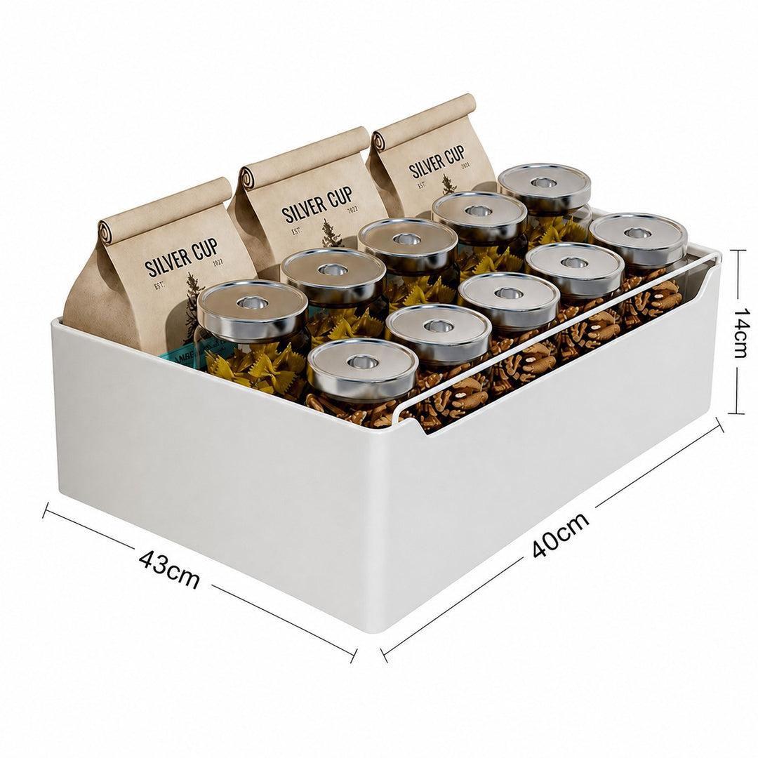 Kitchen Cabinet Storage Organiser Pull-Out Storage Basket Carbon steel with painted finish