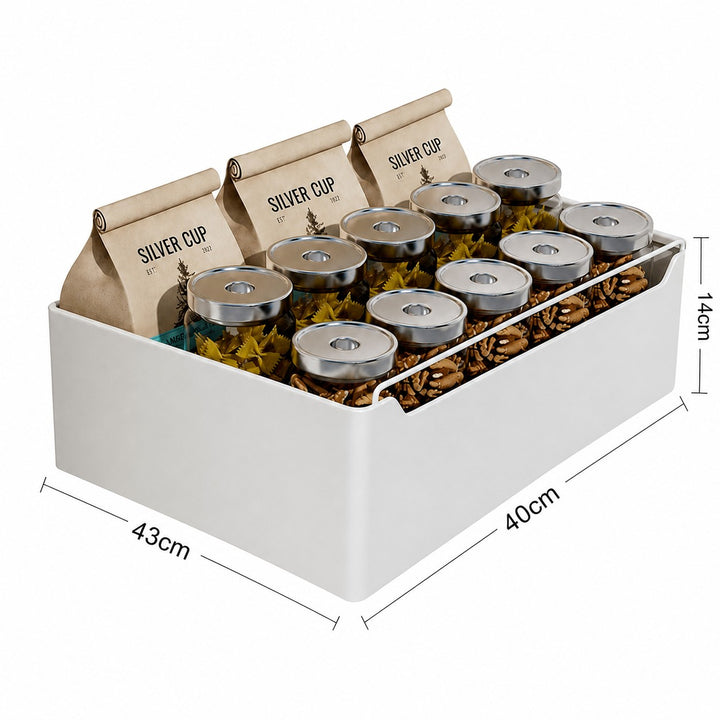 Kitchen Cabinet Storage Organiser Pull-Out Storage Basket Carbon steel with painted finish