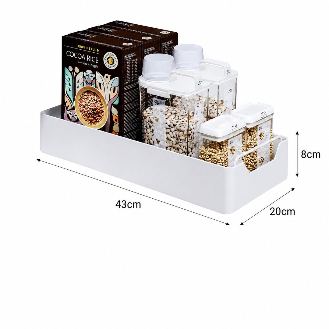 Kitchen Cabinet Storage Organiser Pull-Out Storage Basket Carbon steel with painted finish