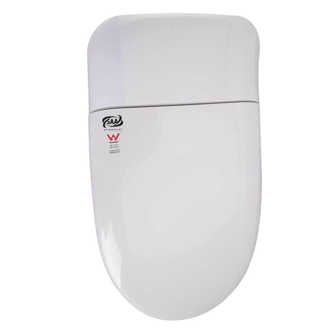 680mm Smart Bidet Toilet S-Trap with 3.5L Flush, Heated Seat &amp; Remote - White