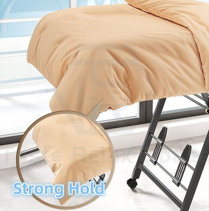 Aluminium Winged Clothes Airer - Foldable Garment Drying Rack with Lockable Wheels